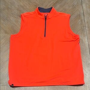 Bright Red/Dark Pink Sleeveless Zip-Up Vest